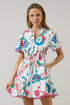 Izzie Floral Bouse Shift Mini Dress